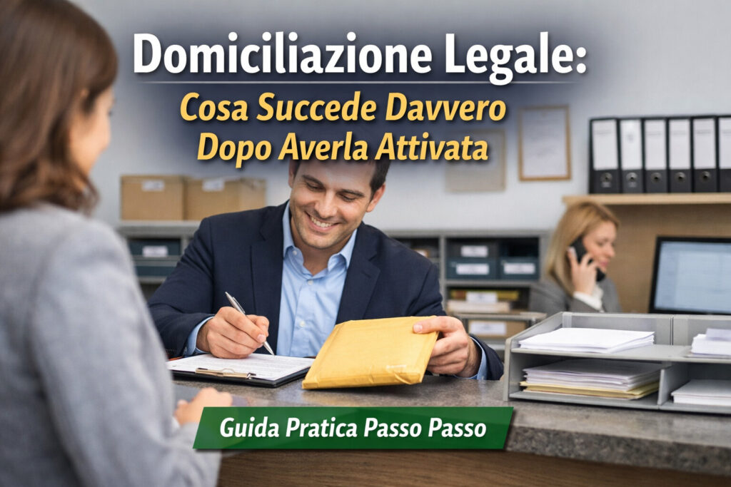 gestione della domiciliazione legale con ricezione posta in business center